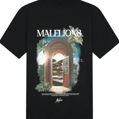 Shirts, Polo's & Blouses-Malelions Amazon shirt heren black