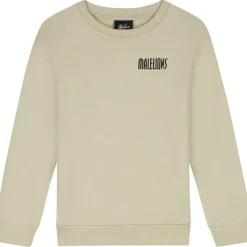 Malelions Hollywood Map sweater junior beige< Truien & Vesten