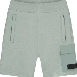 Broeken-Malelions Nylon Pocket short junior agave green