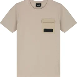 Malelions Nylon Pocket shirt junior taupe< Shirts, Polo's & Blouses