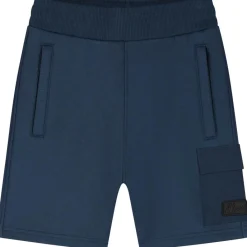 Broeken-Malelions Nylon Pocket short junior navy