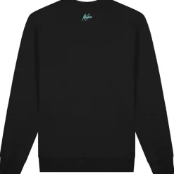 Truien & Vesten-Malelions Sport Counter sweater heren black turquoise