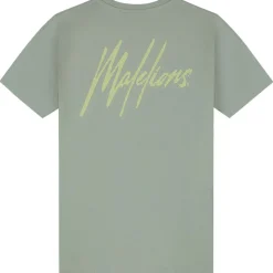 Shirts, Polo's & Blouses-Malelions Striped Signature shirt junior agave green