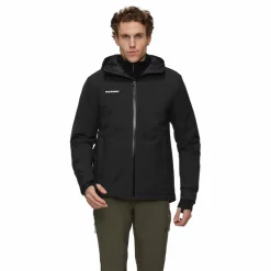 Mammut Linard HS Thermo Hooded outdoor jack heren black< Outdoor Jack