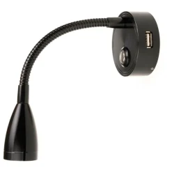Verlichting-Marine LED  Mini Flex USB led opbouwspot zwart