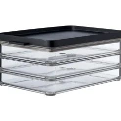 Vershouddozen-Mepal Omnia 3-laags vleeswarendoos black