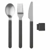 Mepal Silueta bestekset 3-delig nordic black< Bestek