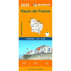 Reisboeken & Kaarten-Michelin 511 Hauts-de-France wegenkaart 2025