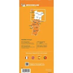 Reisboeken & Kaarten-Michelin 591 Noord-Portugal wegenkaart