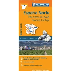 Michelin 573 Noord-Spanje País Vasco Navarra wegenkaart< Reisboeken & Kaarten