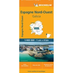 Michelin 571 Noordwest-Spanje Galicië wegenkaart< Reisboeken & Kaarten