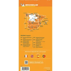 Reisboeken & Kaarten-Michelin 575 Noordwest-Spanje Castilla y León Madrid  wegenkaart