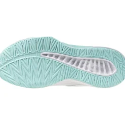 Indoorschoenen-Mizuno Thunder Blade Z Mid indoorschoenen dames white blue tint