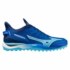 Hockeyschoenen-Mizuno Wave Leopardus hockeyschoenen mugen blue white estate blue