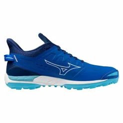 Hockeyschoenen-Mizuno Wave Leopardus hockeyschoenen mugen blue white estate blue