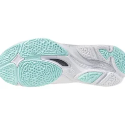 Indoorschoenen-Mizuno Wave Lightning Z8 indoorschoenen dames white blue tint