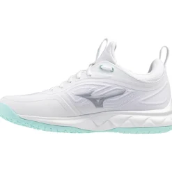 Mizuno Wave Luminious 3 indoorschoenen dames white blue tint< Indoorschoenen