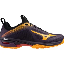 Mizuno Wave Panthera hockeyschoenen purple magic carrot curl high risk red< Hockeyschoenen