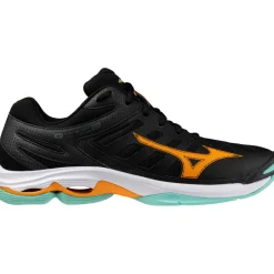 Mizuno Wave Voltage 2 indoorschoenen heren black tangelo icegreen< Indoorschoenen