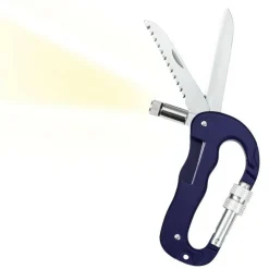 Multitools & Zakmessen-Moses. Verlag  Expeditie Natuur Multitool karabijnhaak blauw