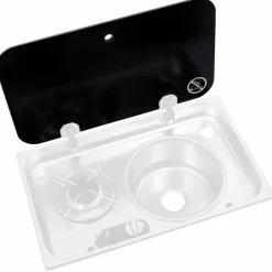 Navy Load  Glasplaat voor 1-pits kook-spoelcombinatie< Kooktoestellen Inbouw