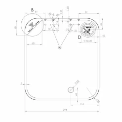 Kooktoestellen Inbouw-Navy Load  Glasplaat voor Medium 1-pits kookplaat