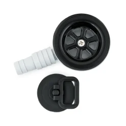 Tankdoorvoeren & Afvoerpluggen-Navy Load  haakse afvoerplug 20 - 25 mm zwart