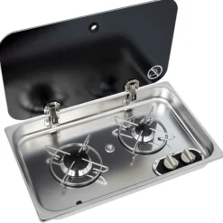 Navy Load  2-pits kookplaat met glazendeksel< Kooktoestellen Inbouw