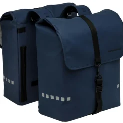 Fietstassen-New Looxs  Odense Double fietstas 39 liter dark blue