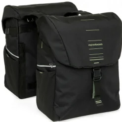 Fietstassen-New Looxs  Vigo Double fietstas 40 liter black green