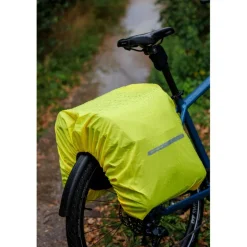 Fietstassen-New Looxs  Vigo Double fietstas 40 liter black green