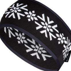 Newland Brunnistock hoofdband dames black white< Mutsen|Wintersport