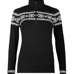 Newland Col des Mines skipully dames black white< Skipullies|Wintersport