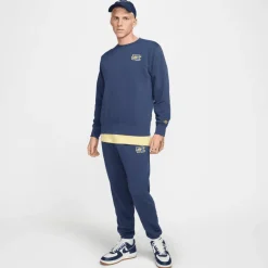 Broeken-Nike Club FT Bolt joggingbroek heren midnight navy  lightening
