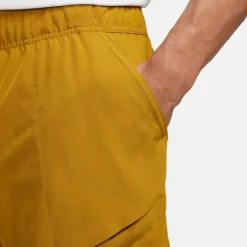 Nike Court Dri-FIT Advantage tennisshort heren bronzine lime blast white< Tenniskleding