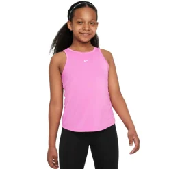 Nike Dri-FIT One tanktop junior playful pink white< Shirts, Polo's & Blouses