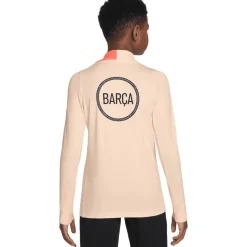 Voetbalkleding-Nike FC Barcelona Strike trainingsshirt junior orange crimson tint bright mango midnight navy