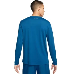Hardloopkleding-Nike Miler Flash Dri-FIT hardloopshirt heren court  blue reflective silver