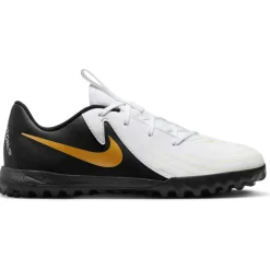 Voetbalschoenen-Nike Phantom GX II Academy voetbalschoenen junior white metallic gold coin black