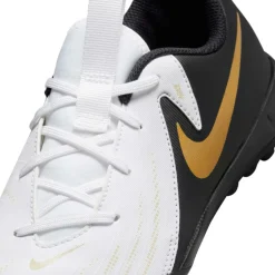Voetbalschoenen-Nike Phantom GX II Academy voetbalschoenen junior white metallic gold coin black