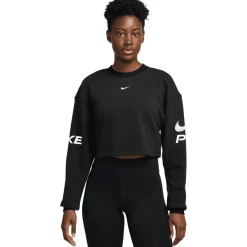Sportshirt-Nike Pro LS shirt dames black white white