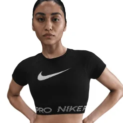 Sportshirt-Nike Pro SS shirt dames black white white