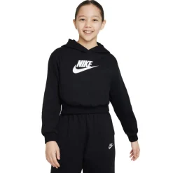 Truien & Vesten-Nike Sportswear Club fleece hoodie junior black white