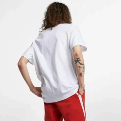 Nike Sportswear Club shirt heren white black< Shirts, Polo's & Blouses