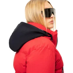 NIKKIE Geneva winterjas dames racing red< Ski Jassen|Wintersport