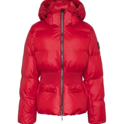 NIKKIE Nafferton winterjas dames racing red< Ski Jassen|Wintersport