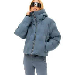 NIKKIE Newport N winterjas dames dusty blue< Ski Jassen|Wintersport