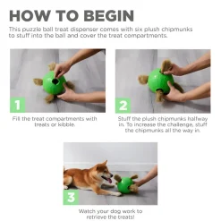 Hondenartikelen-Nina Ottosson  Dog Snuffle n'Treat Ball hondenspeelgoed