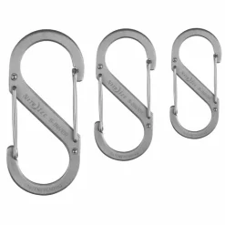 Nite Ize  S-Biner Stainless karabijnhaken zilver 3-pack< Overige Accessoires