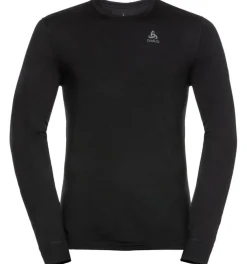 ODLO Natural 100 Merino Warm LS thermoshirt heren black< Thermokleding|Wintersport